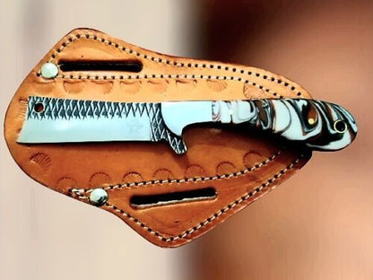 Handmade Bull Cutter Knife With Hoof Rasp Steel Blade And Resin Handle Best Bull Cutter Knife