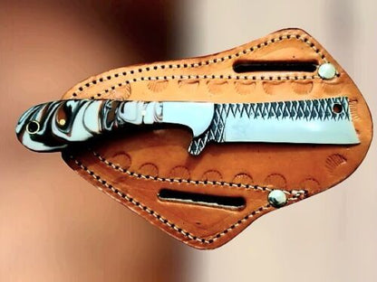 Handmade Bull Cutter Knife With Hoof Rasp Steel Blade And Resin Handle Best Bull Cutter Knife