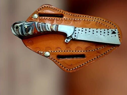 Handmade Bull Cutter Knife With Hoof Rasp Steel Blade And Resin Handle Best Bull Cutter Knife
