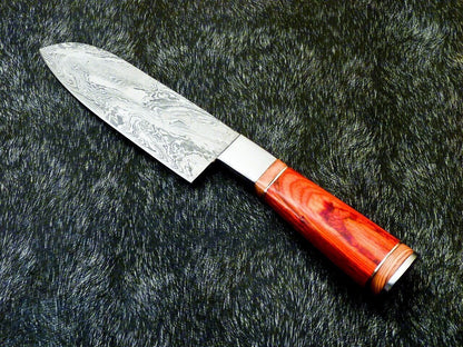 11" CUSTOM HAND FORGED DAMASCUS STEEL CHEF KNIFE KITCHEN KNIFE CHEF KNIFE