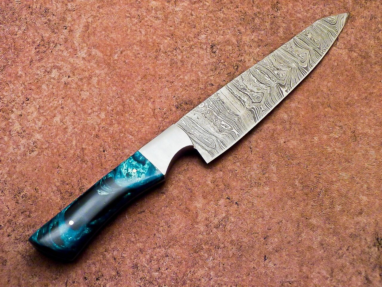 12" Handmade Damascus Steel Professional Chef Knife with Resin Handle