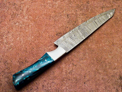 12" Handmade Damascus Steel Professional Chef Knife with Resin Handle