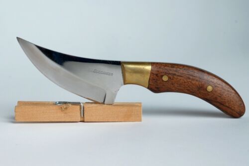 Skinner Hunting Knife – Stainless Steel Blade with Wood & Brass Handle