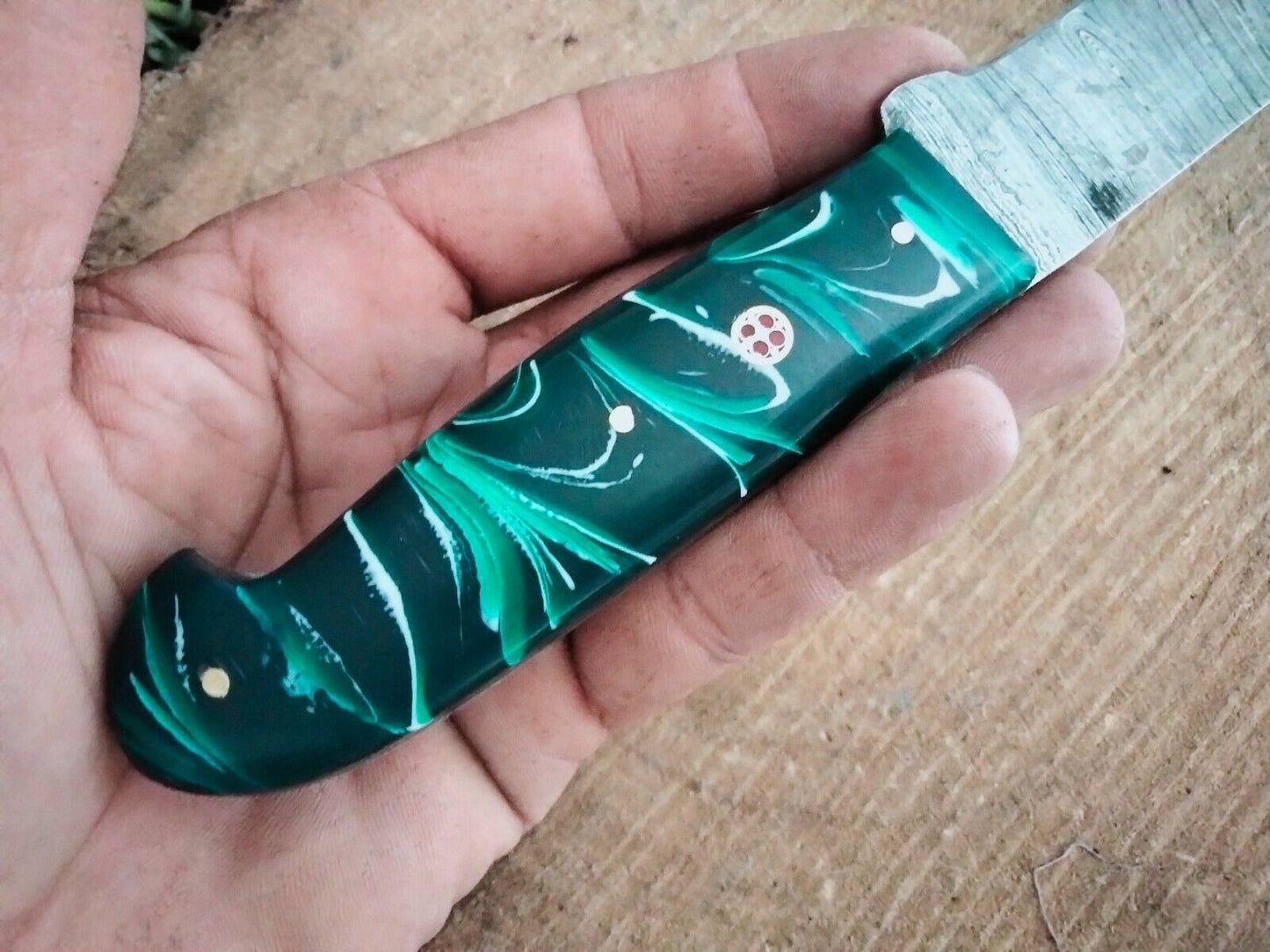 14" Handmade Damascus Fillet Knife Custom Fillet Knife with Sheath