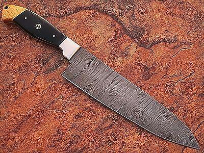Handmade Damascus Chef Knife Set – 4-Piece Custom Kitchen Knives