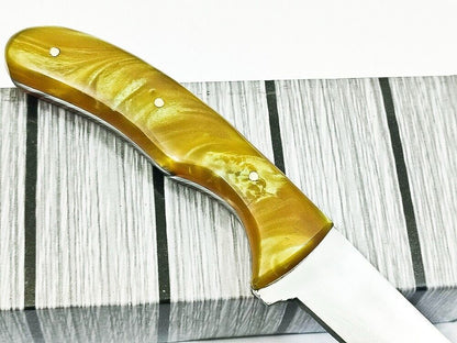 Handmade D2 Steel Blade Best Fillet Knife Custom Fillet Knife Full Tang Knife W/Sheath