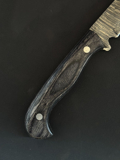 Handcrafted 12" Damascus Fillet Knife Premium Custom Fillet Knife for Kitchen W/Sheath