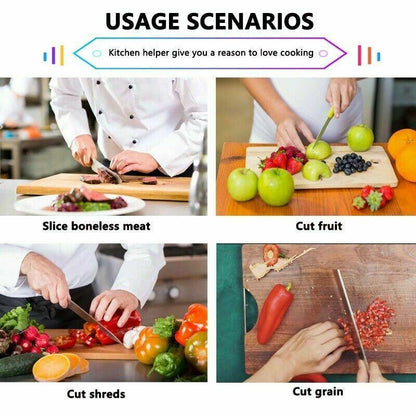 Japanese Damascus Style Stainless Steel 8-Piece Kitchen Chef Knife Set | Ultra Sharp