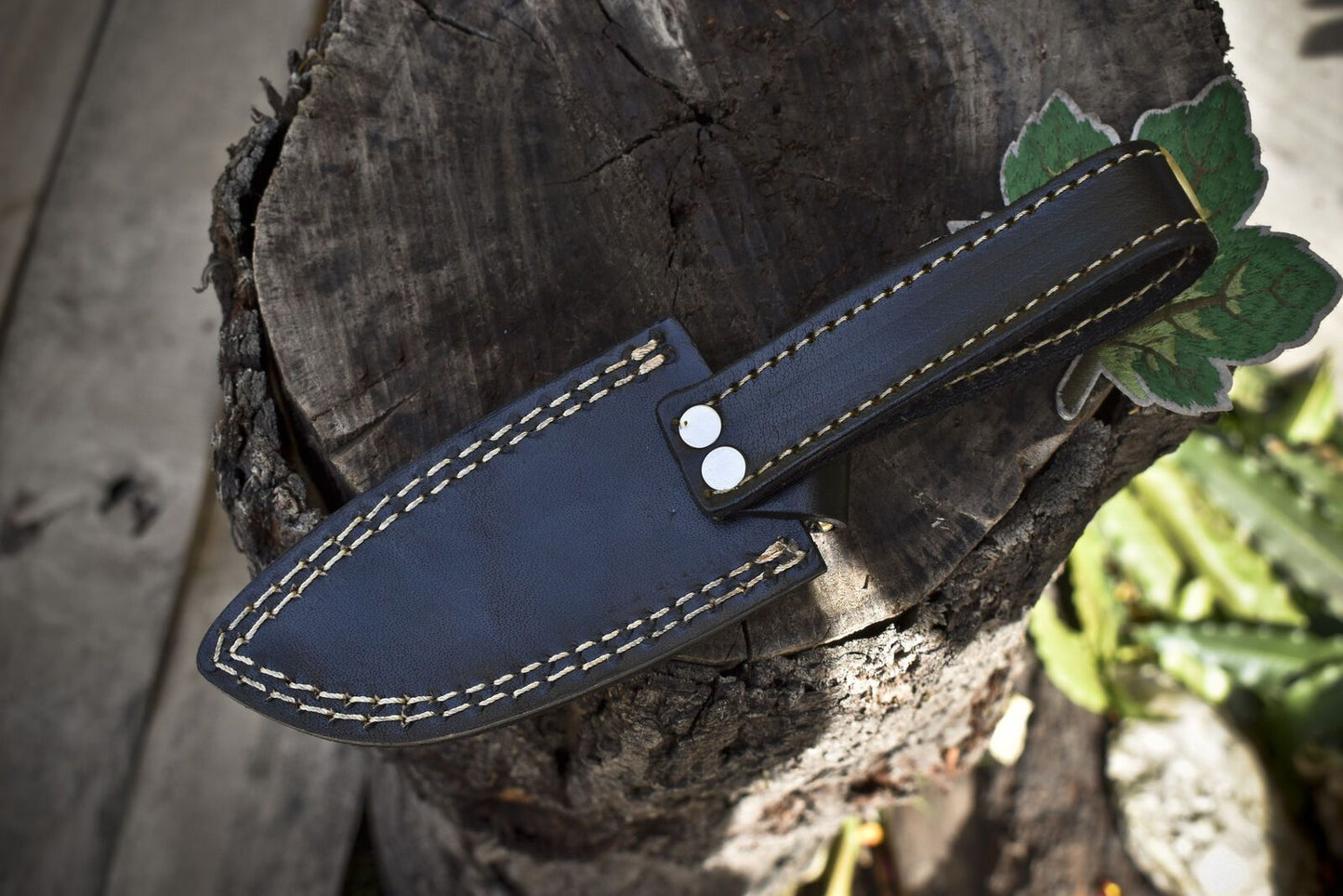 Skinner Knife with Gut Hook and Hardwood Handle – Custom Handmade Hunting Blade