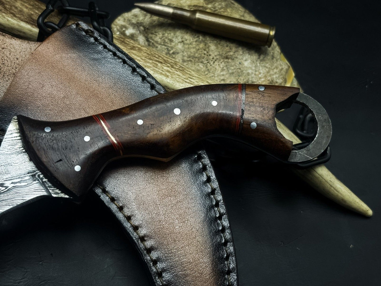 10" Handmade Damascus Karambit Knife Best Karambit Knife With Wood Handle