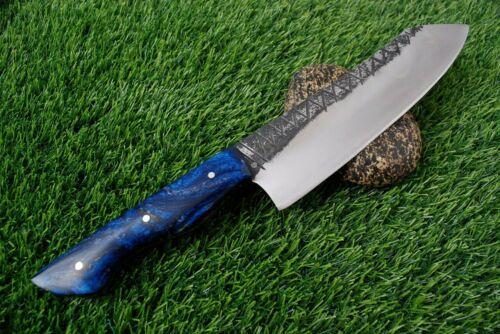 Custom Handmade Damascus Steel Hunting Dagger Knife with Leather Sheath | 12" Fixed Blade Kukri