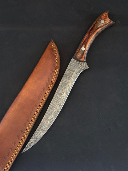 Premium 13" Damascus Fillet Knife Handmade Custom Fillet Knife for Kitchen