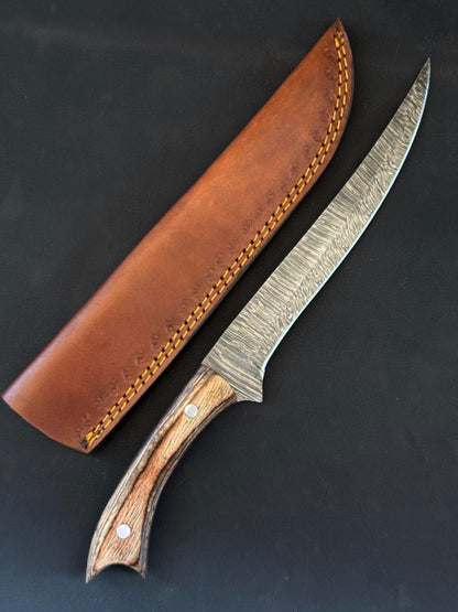 Premium 13" Damascus Fillet Knife Handmade Custom Fillet Knife for Kitchen