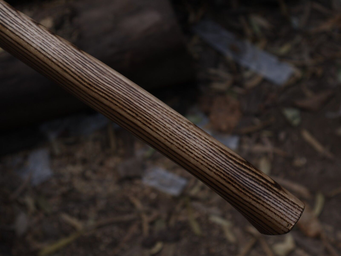 18 Inch Handmade Viking Throwing Axe with Ash Wood Handle and Leather Sheath