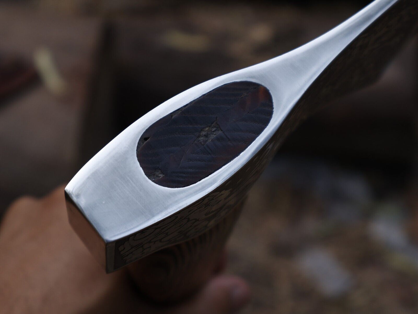 18 Inch Handmade Viking Throwing Axe with Ash Wood Handle and Leather Sheath
