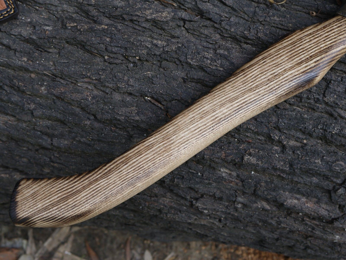 18 Inch Hand Forged Viking Tomahawk with Ash Wood Handle and Leather Sheath
