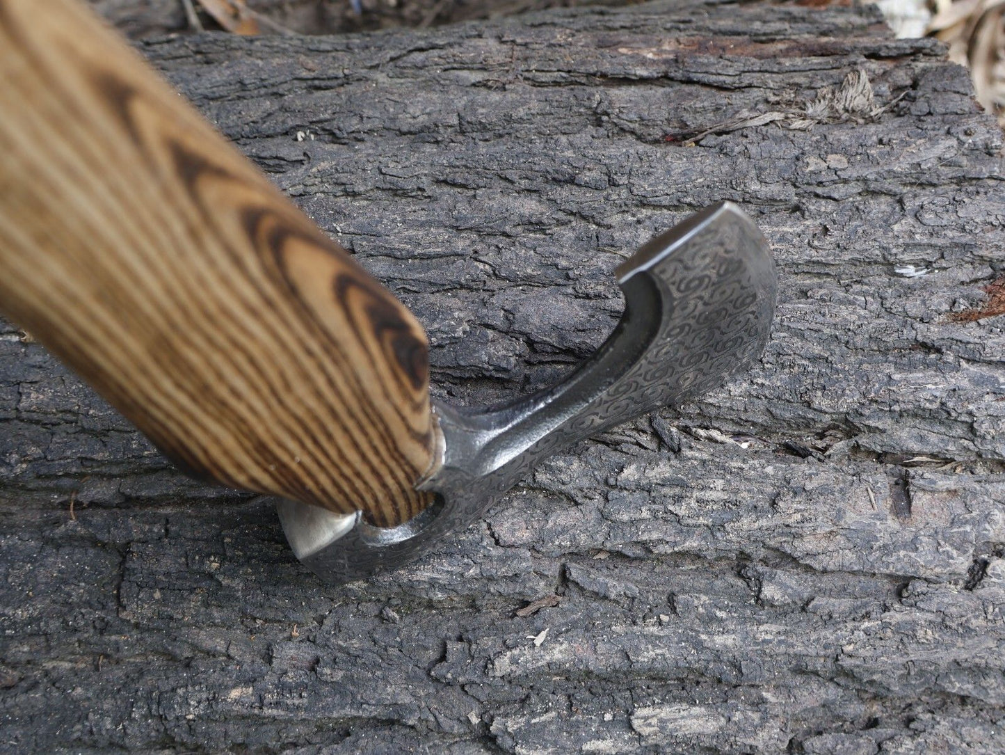 18 Inch Hand Forged Viking Tomahawk with Ash Wood Handle and Leather Sheath
