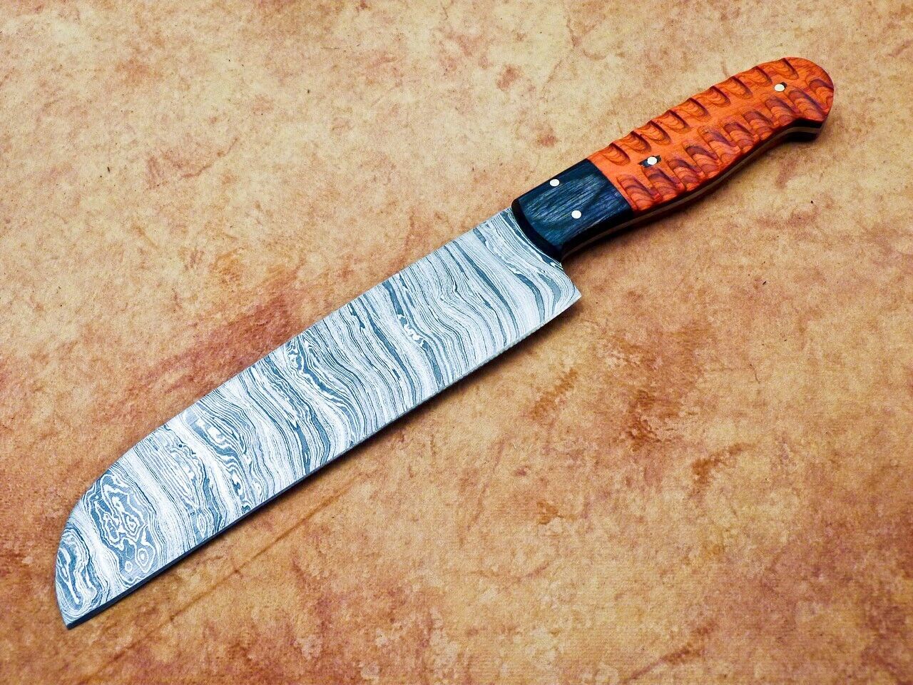 13" Professional Chef Knife Damascus Blade Kitchen Knife "Hard Wood"