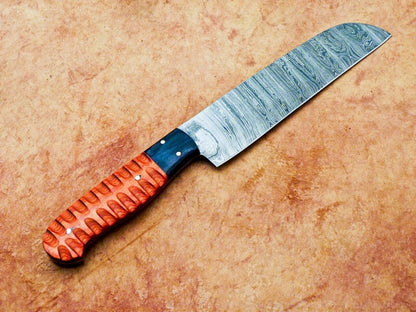 13" Professional Chef Knife Damascus Blade Kitchen Knife "Hard Wood"