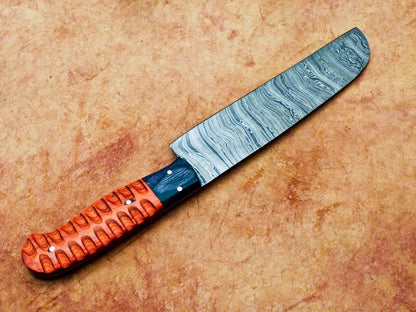13" Professional Chef Knife Damascus Blade Kitchen Knife "Hard Wood"