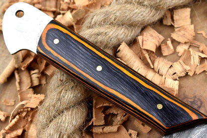 Custom Handmade Damascus Steel Kitchen Chef Knife | 12" Forged Blade with Sturl Open Tang Handle