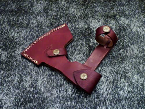 Custom Handmade Viking Tomahawk Hatchet – Hand Forged Carbon Steel Throwing Axe with Leather Wrapped Handle and Sheath