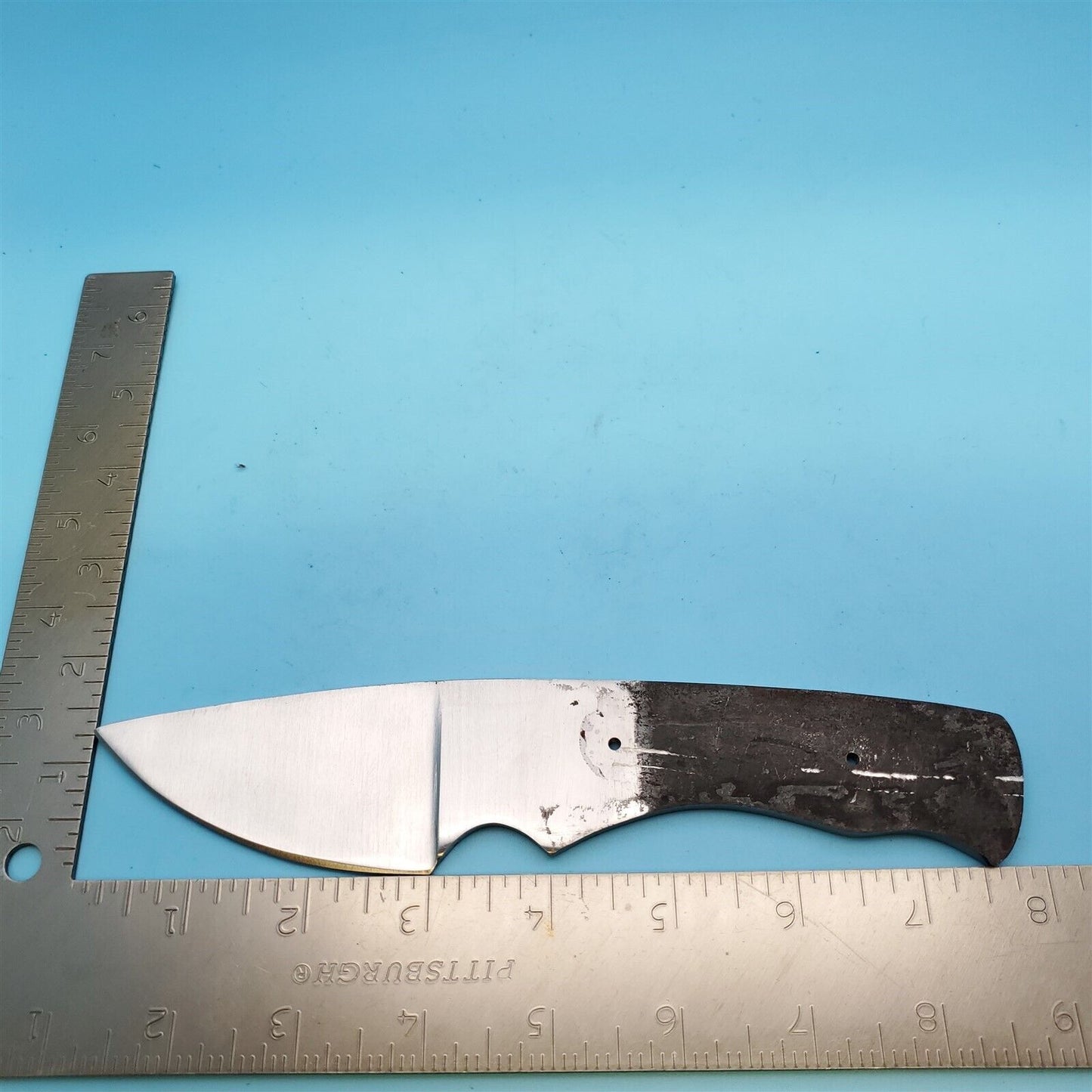8″ Stainless Steel Wide Skinner Blade Blank – Full Tang Knife