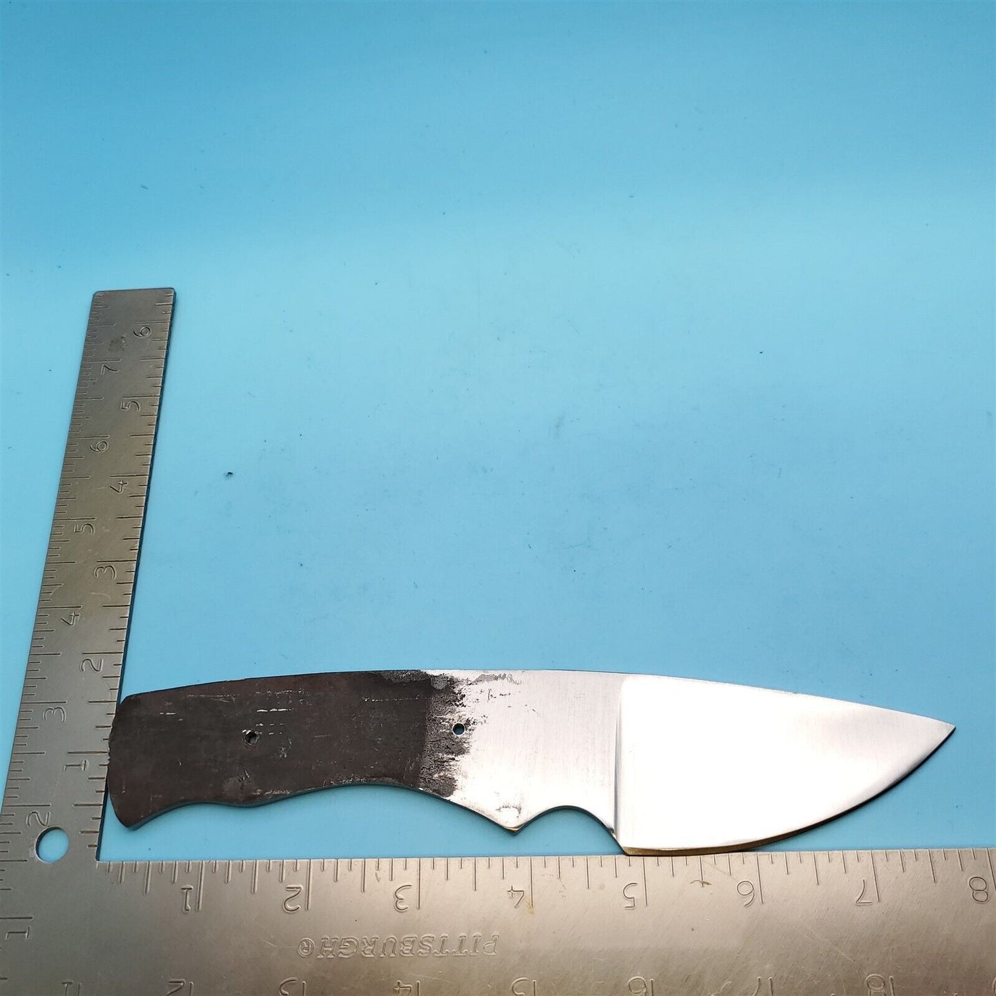 8″ Stainless Steel Wide Skinner Blade Blank – Full Tang Knife