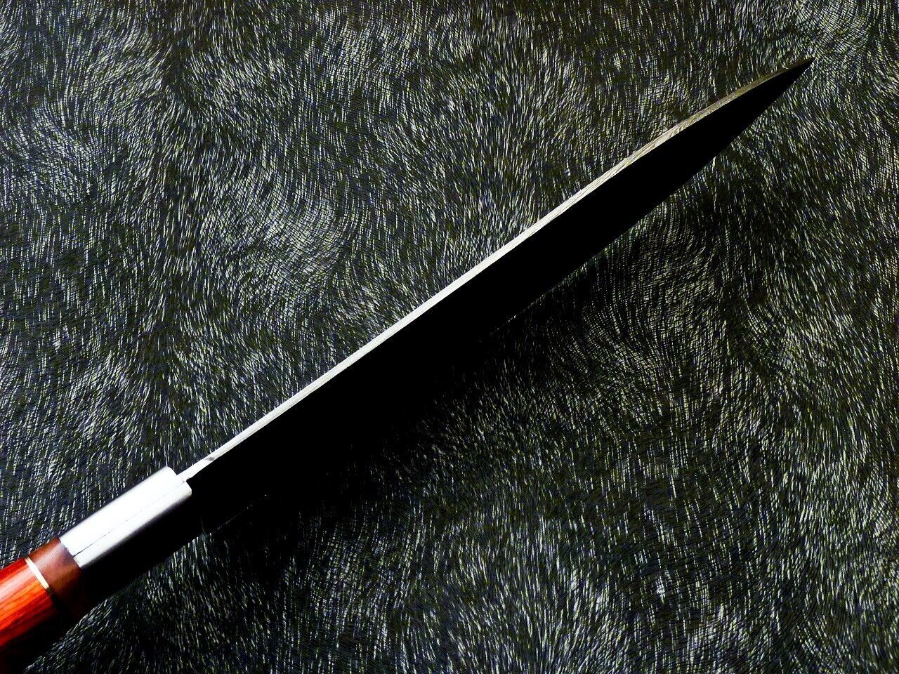 13" Custom Hand Forged Damascus Steel Chef Knife Kitchen Knife with Hardwood Handle