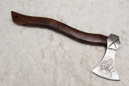 Handmade Viking Bearded Axe | Carbon Steel Hammer Hatchet Axe 18"
