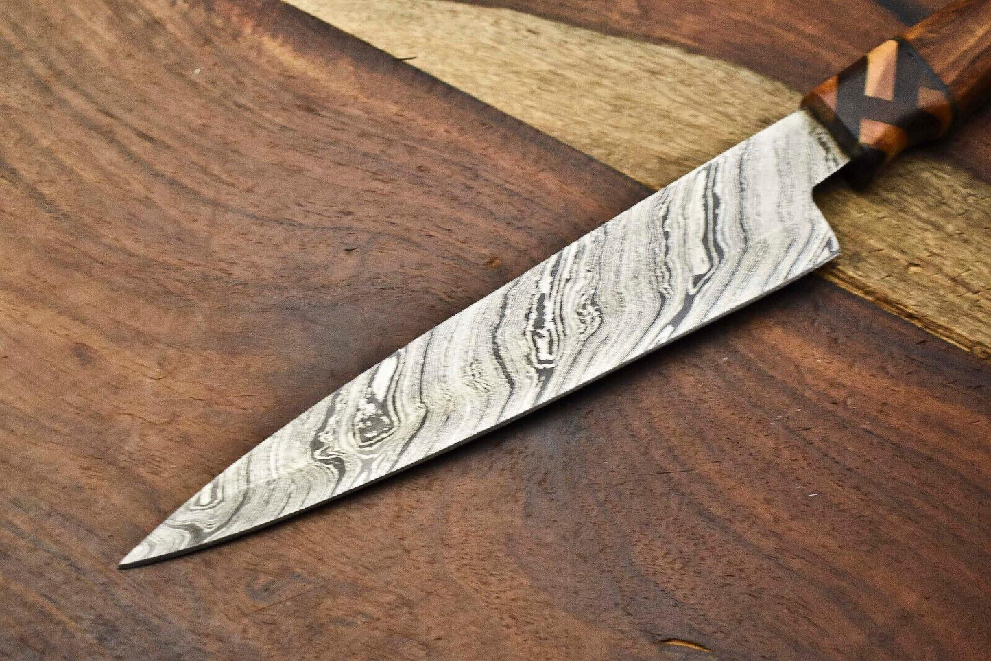 Handmade Damascus Blade Kitchen Full Tang Chef Knife | Razor Sharp Professional Cutlery