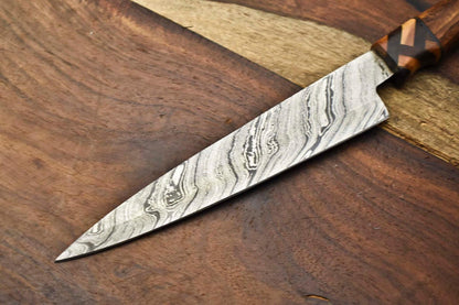 Handmade Damascus Blade Kitchen Full Tang Chef Knife | Razor Sharp Professional Cutlery