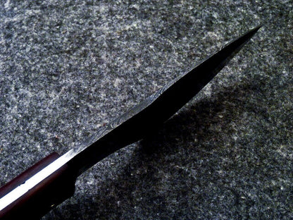 10.5 Inch Handmade Damascus Full Tang Hunting Bowie Knife with Hardwood Handle