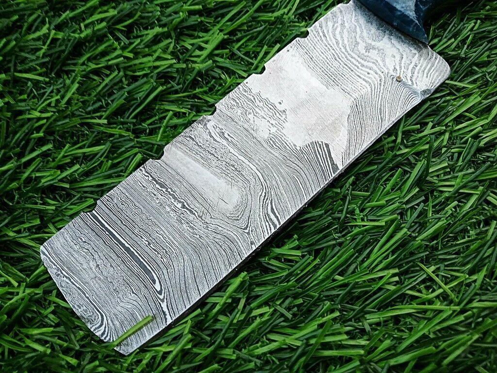 Best Damascus Steel Bull Cutter Knife Custom Cowboy 9" Bull Knife with Resin Handle