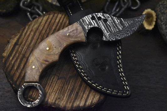 Custom_Forged_Twist_Damascus_Skinner_Knife_with_Corian_Handle_Fishing_and_Bushcraft_Hunting_Blade