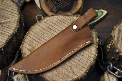 8" Twist Damascus Skinner Knife Hardwood Handle Tactical Limited Edition
