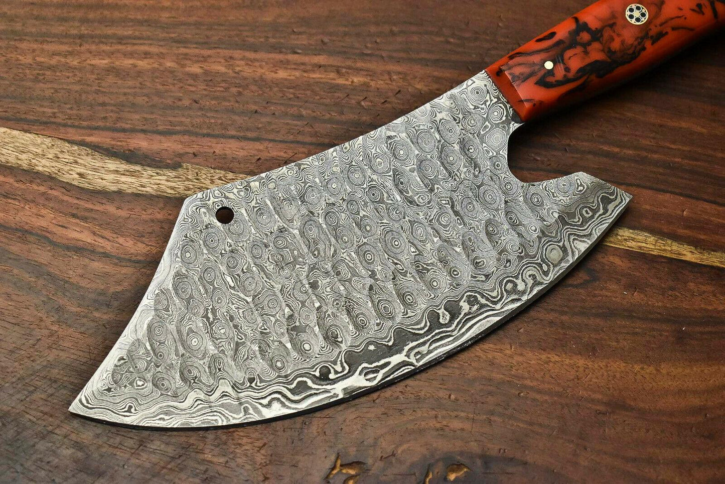 Custom Handmade Damascus Chef Chopper Knife – Full Tang Kitchen Blade