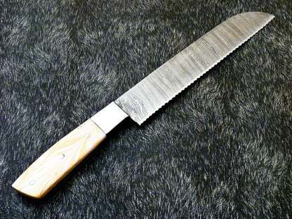 13" Custom Handmade Damascus Steel Chef Knife – Kitchen Full Tang with Resin Handle