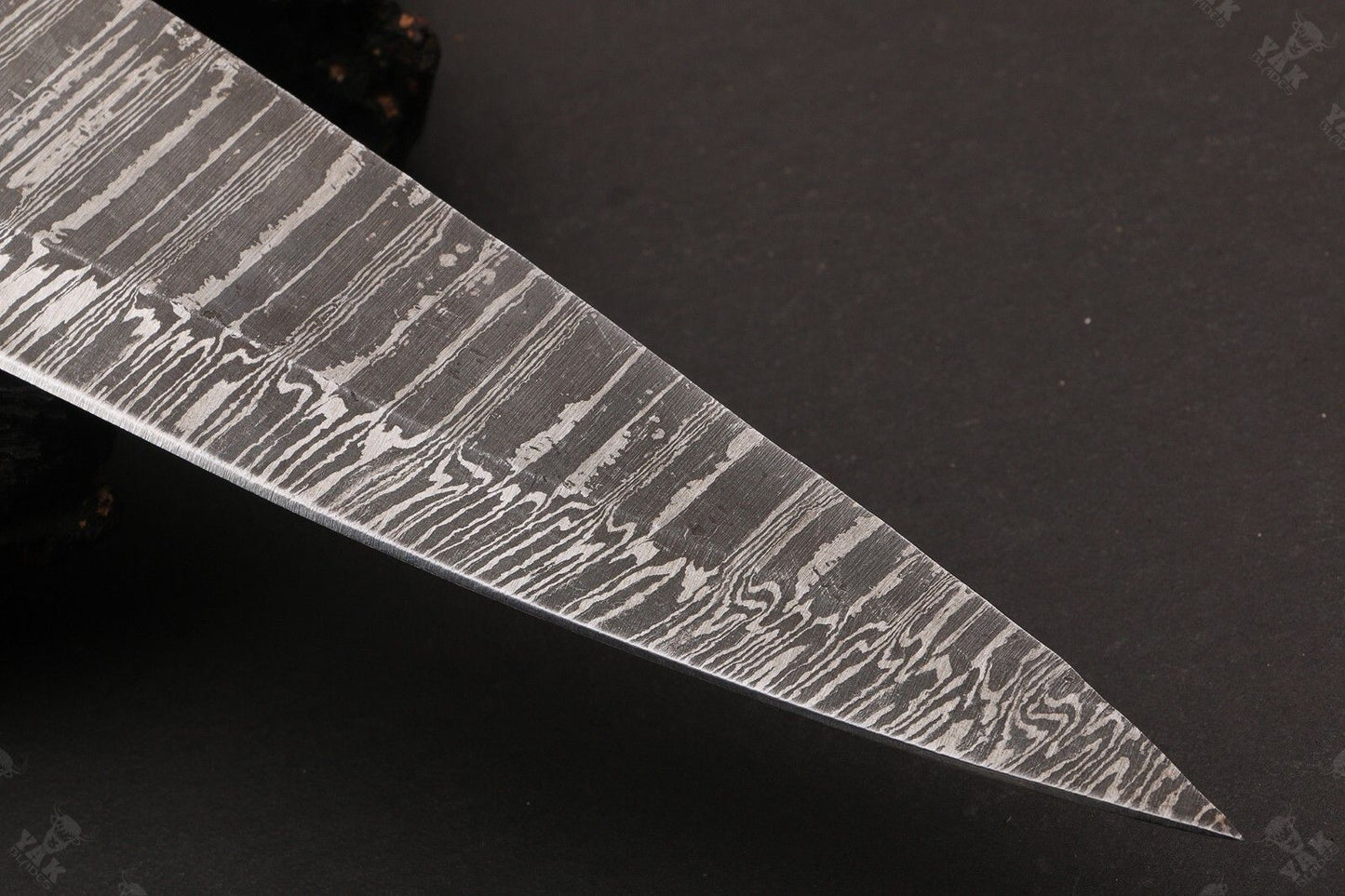 13” Fire Storm Handmade Damascus Steel Chef Knife – Resin Handle with Brass Pins – Made in Pakistan
