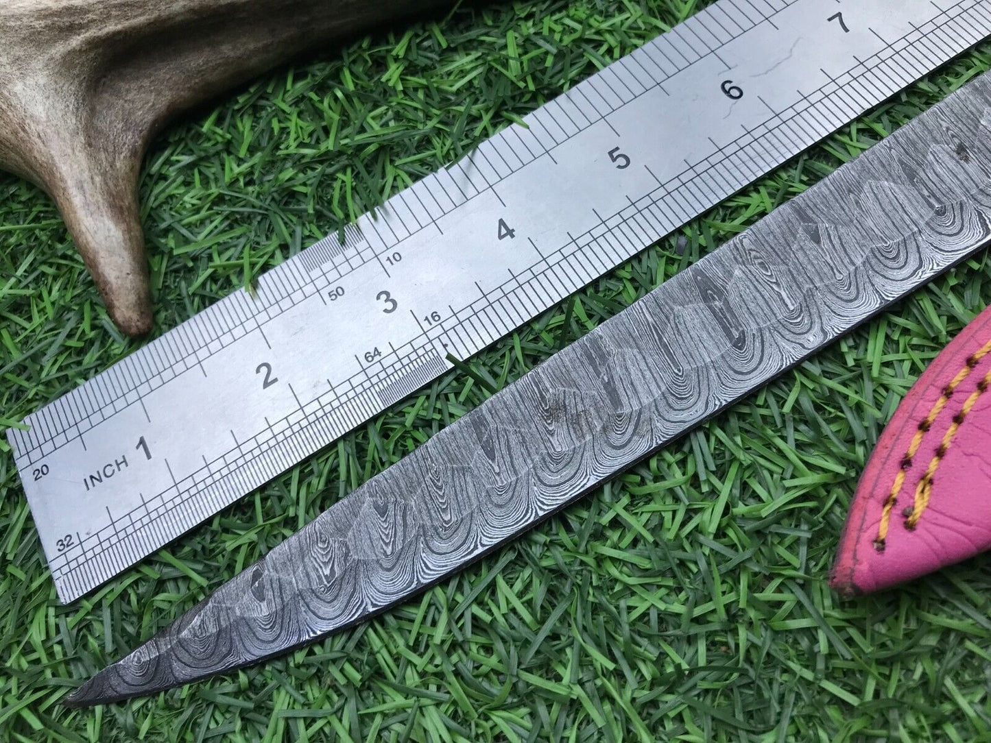 14" Hand Forged Damascus Fillet Knife Premium Damascus Steel Knife W/Sheath