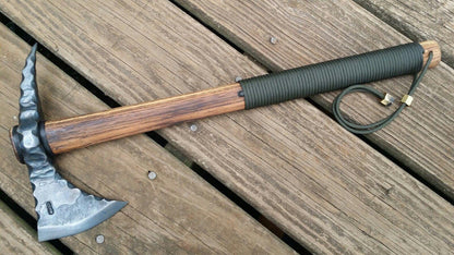 Hand-Forged Combat Spike Skull Crusher Tomahawk | Viking Axe