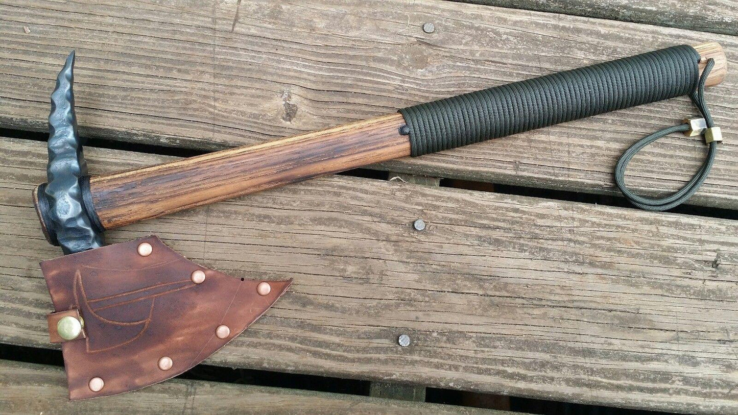 Hand-Forged Combat Spike Skull Crusher Tomahawk | Viking Axe
