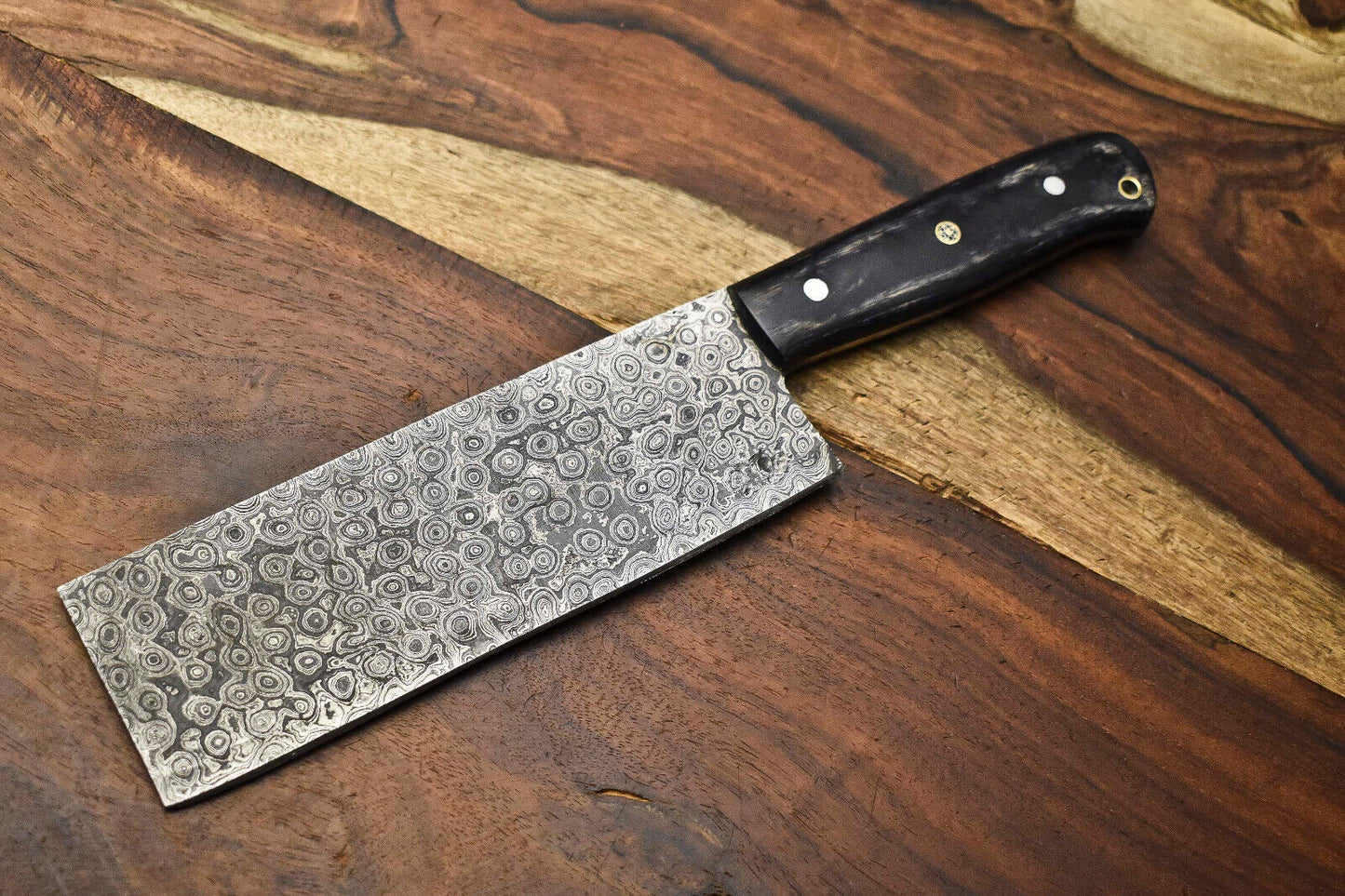 Rare Custom Handmade Damascus Steel Kitchen Full Tang Chef Knife