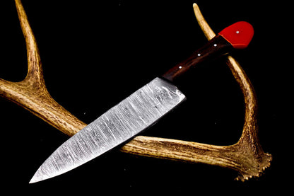 12" Handcrafted Damascus Steel Chef Knife Full Tang Kitchen Blade – Handmade & Unique