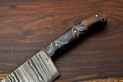 Hand Made Damascus Steel Chef Kitchen Chopper Knife | CORIAN Handle