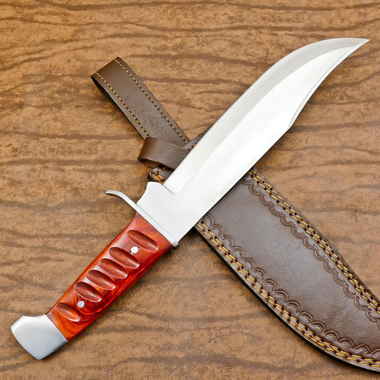 Extreme Duty D2 Bowie Knife | 12-Inch Blade with Pakka Wood Handle