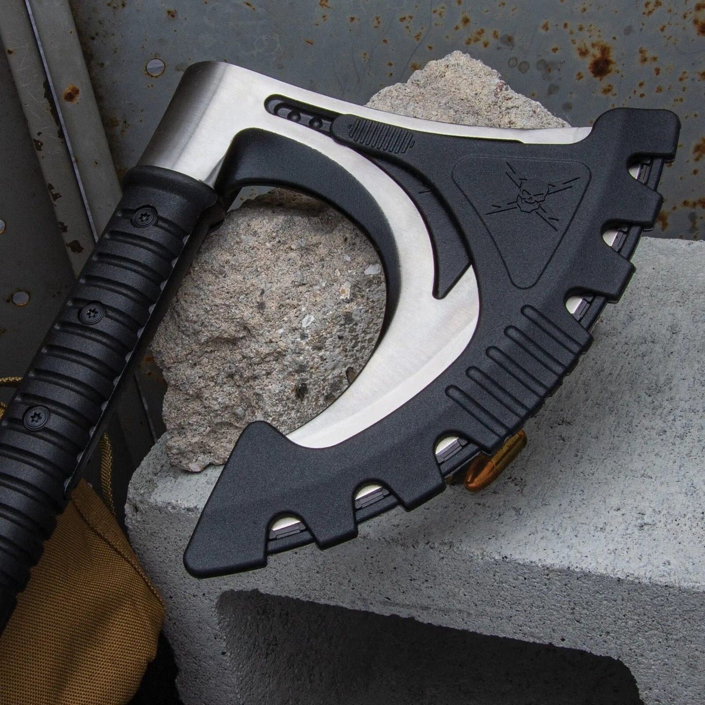 28" Viking Bearded Axe 3Cr13 Stainless Steel Blade Tactical Axe with Sheath