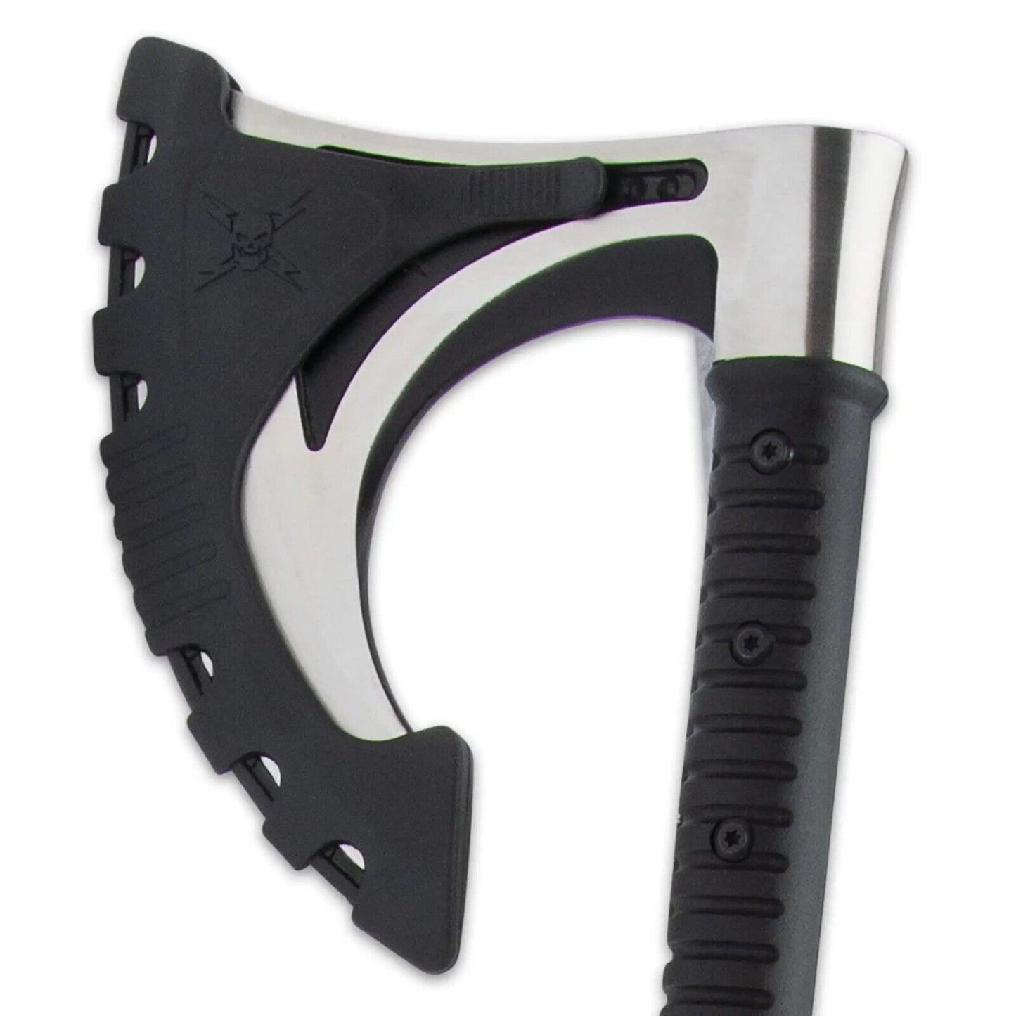 28" Viking Bearded Axe 3Cr13 Stainless Steel Blade Tactical Axe with Sheath