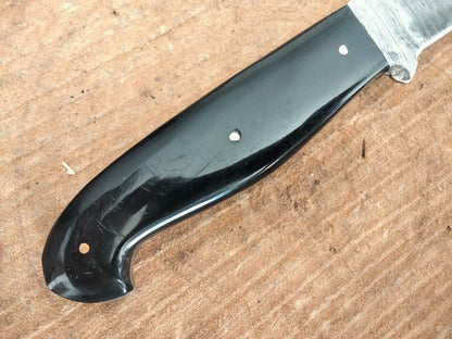 Custom Handmade Damascus Fillet Knife Resin Handle Fillet Knife with Leather Sheath