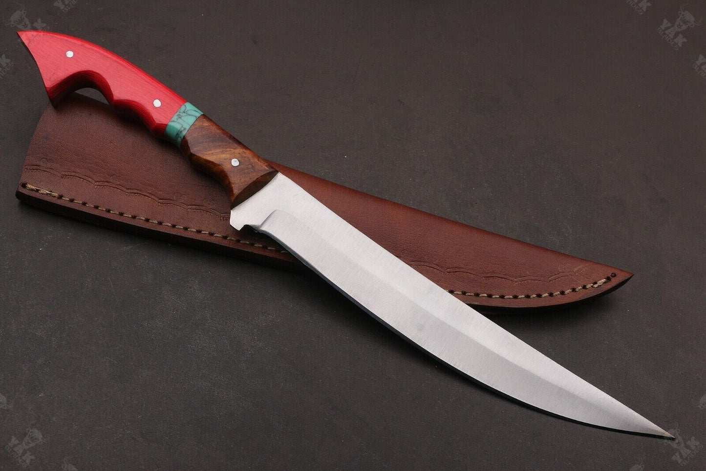 13.5" Custom Handmade D2 Steel Fillet Hunting Knife Best Fillet Knife & Custom Fillet Knife